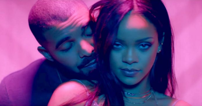 Drake celebrates Rihanna's success with a giant billboard in LA