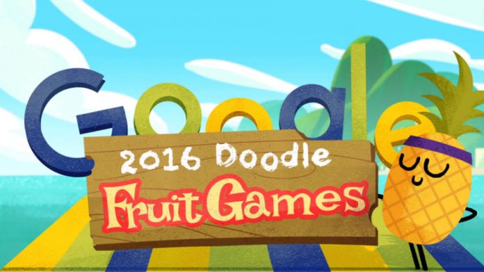 Google launches the Doodle Fruit Games to honor Rio 2016