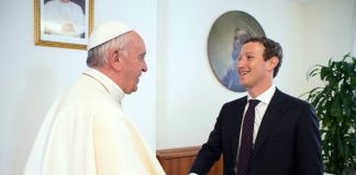 Mark Zuckerberg visits Rome and meets Pope Francis