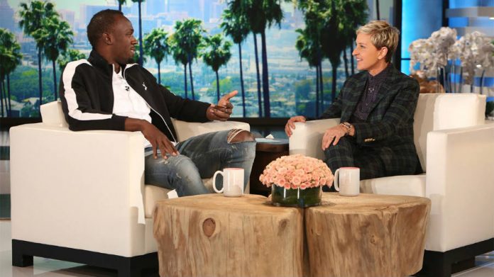 Usain Bolt, Ellen DeGeneres, Twitter, racism