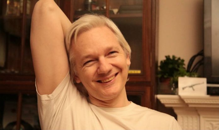 Wikileak's Julian Assange jokes about hacking Donald Trump