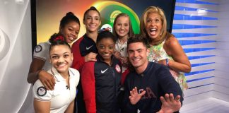 Zac Efron, Simone Biles, Rio 2016