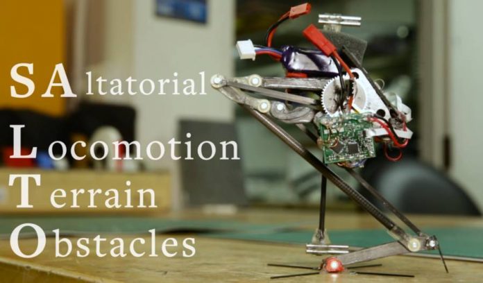 Salto is the world's best jumping robot.