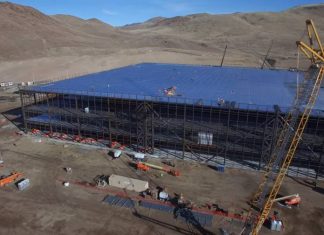 Tesla-Gigafactory,drone,4k