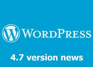 Wordpress 4.7 news.