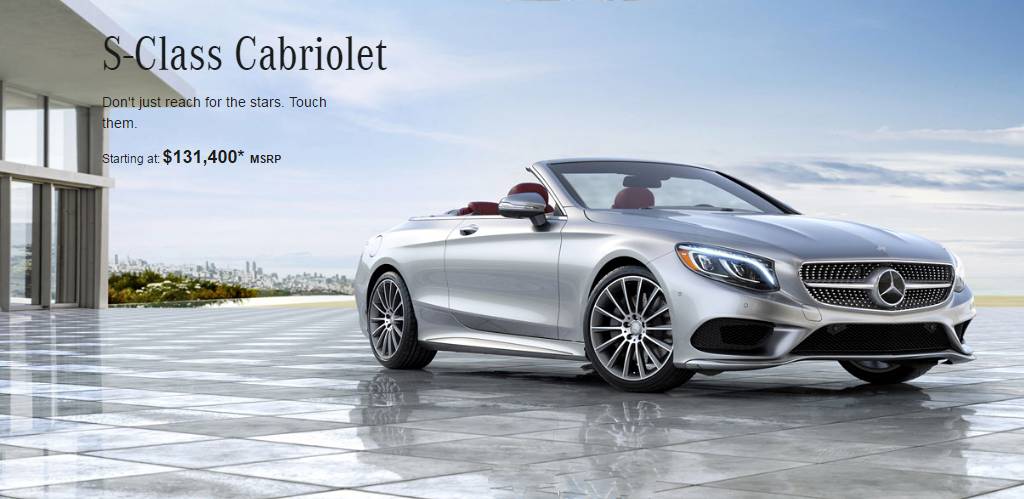 2017 Mercedes s550 Cabriolet price