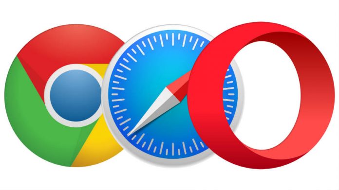 Google Chrome, Safari, and Opera's logo