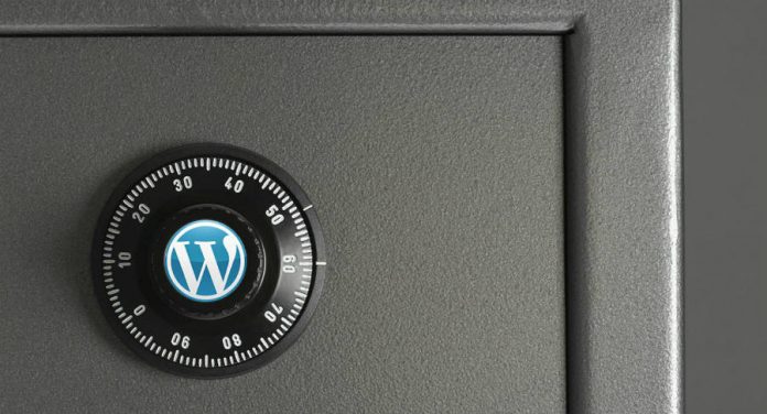 A safebox with the Wordpress logo