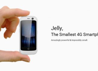 Jelly, the smallest android smartphone