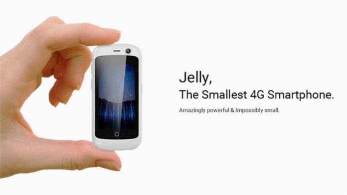 Jelly, the smallest android smartphone