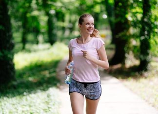 Stay Fit Woman Jogging