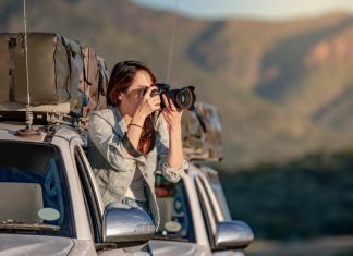 Female Photographer Taking Pictures