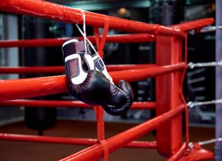 Boxing Gloves After Gym Sparring