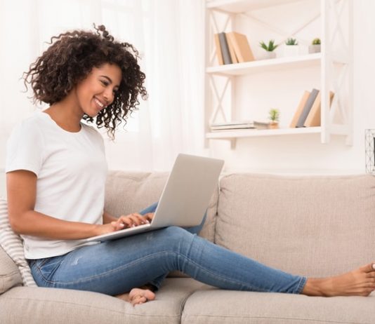 Woman Browsing Internet