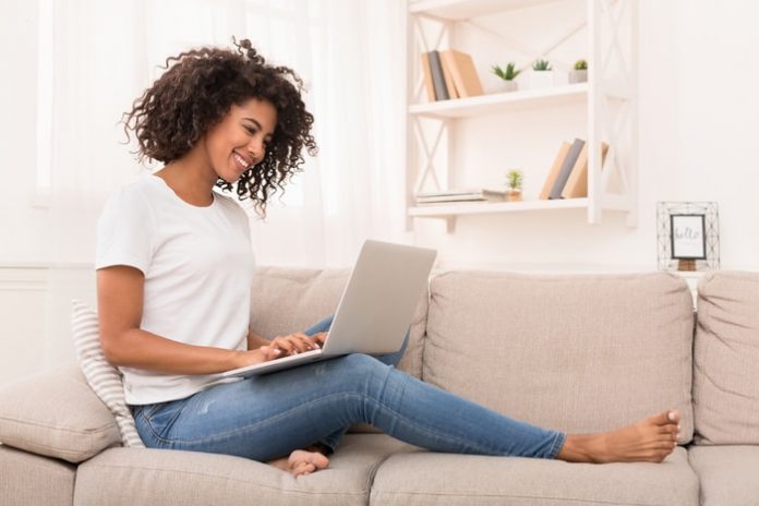 Woman Browsing Internet