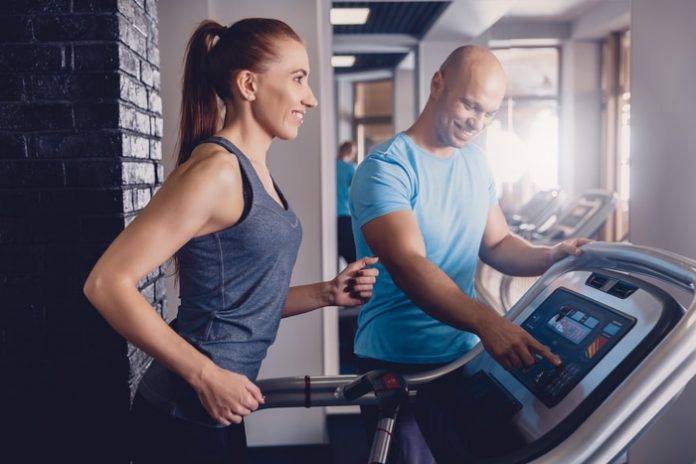 Woman Working Out Personal Trainer