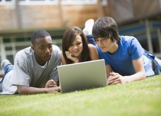 Students Studying Online