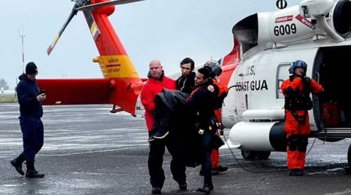 Coast Guard Rescues Man Wanted for Stealing and Trespassing From Tossing Waves